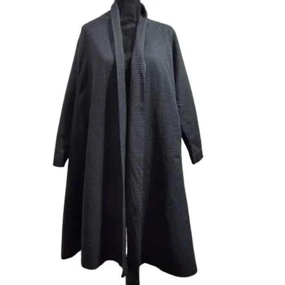Vintage Cee -Dee Honey Comb Pattern Black Women's Cloak Size 6 ! Read Below ! - Picture 4 of 12